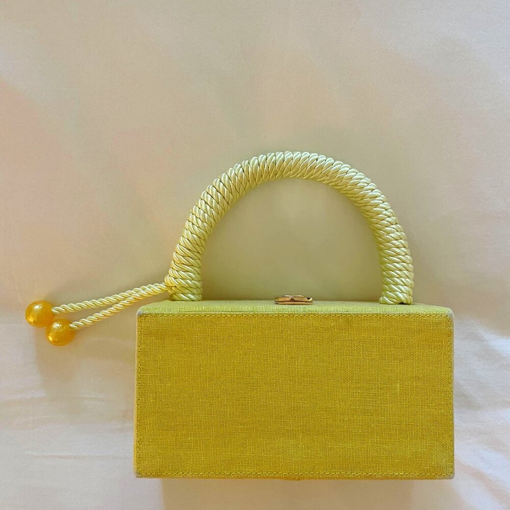 Tuckernuck Yellow Top Handle Clutch